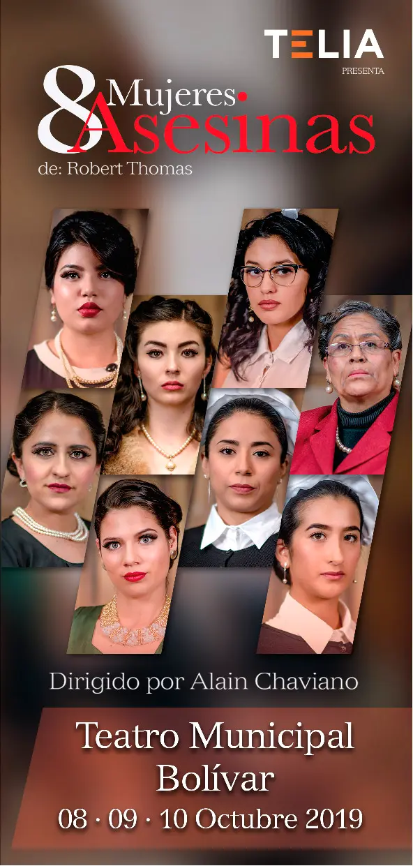 Ocho mujeres asesinas · Cartel — Alain Chaviano